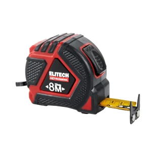 Elitech HD Рулетка измерительная 8 метров с магнитным крючком 89407193