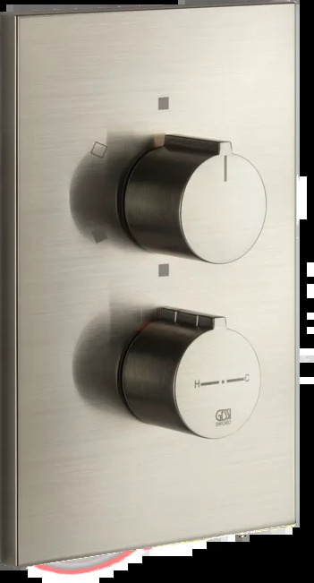 Смеситель для душа 38796 149 Gessi Via manzoni МАТОВЫЙ НИКЕЛЬ FINOX