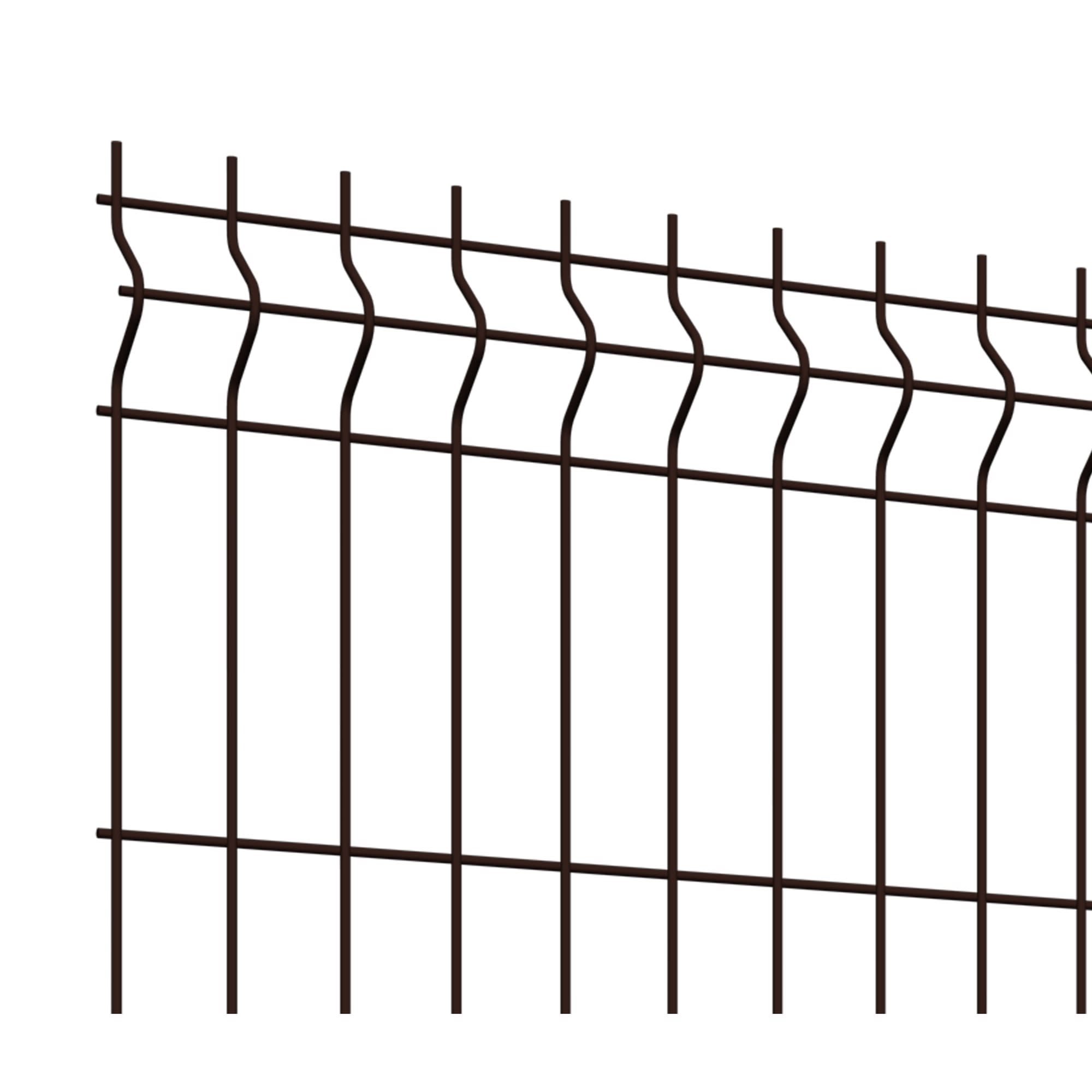81990726 3D панель Light для забора 1.73х2.5 м оцинкованная сталь коричневый Santreyd  - Вид №2