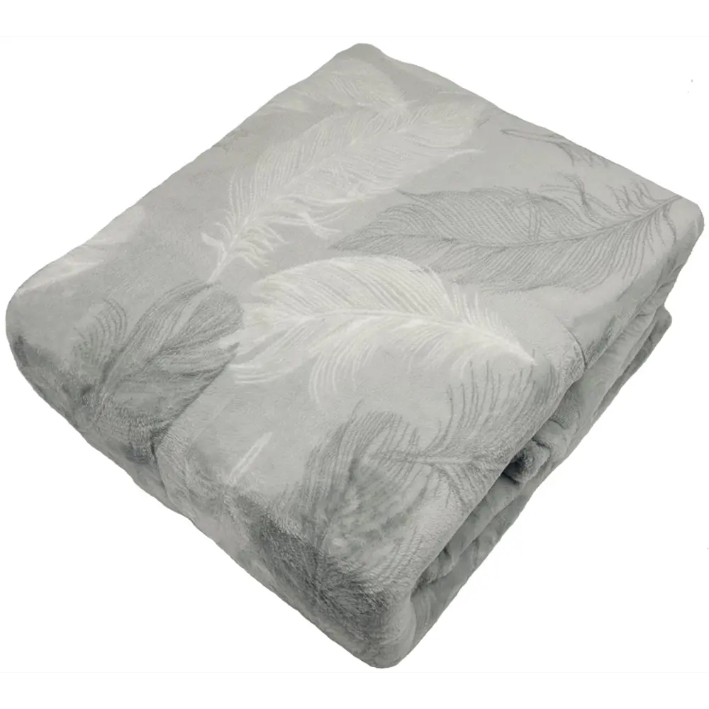 Плед Plumage 180x200 см фланель цвет серый Ardenza Промо STLM-2171837