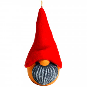 82625973 Свеча «Гном» большая, цвет красный