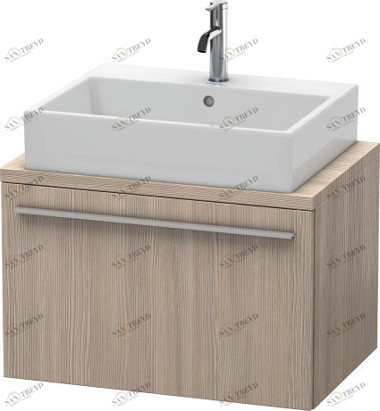 XL540103131 X-Large Тумбочка для компактной консоли Сосна серебристая, декор Duravit