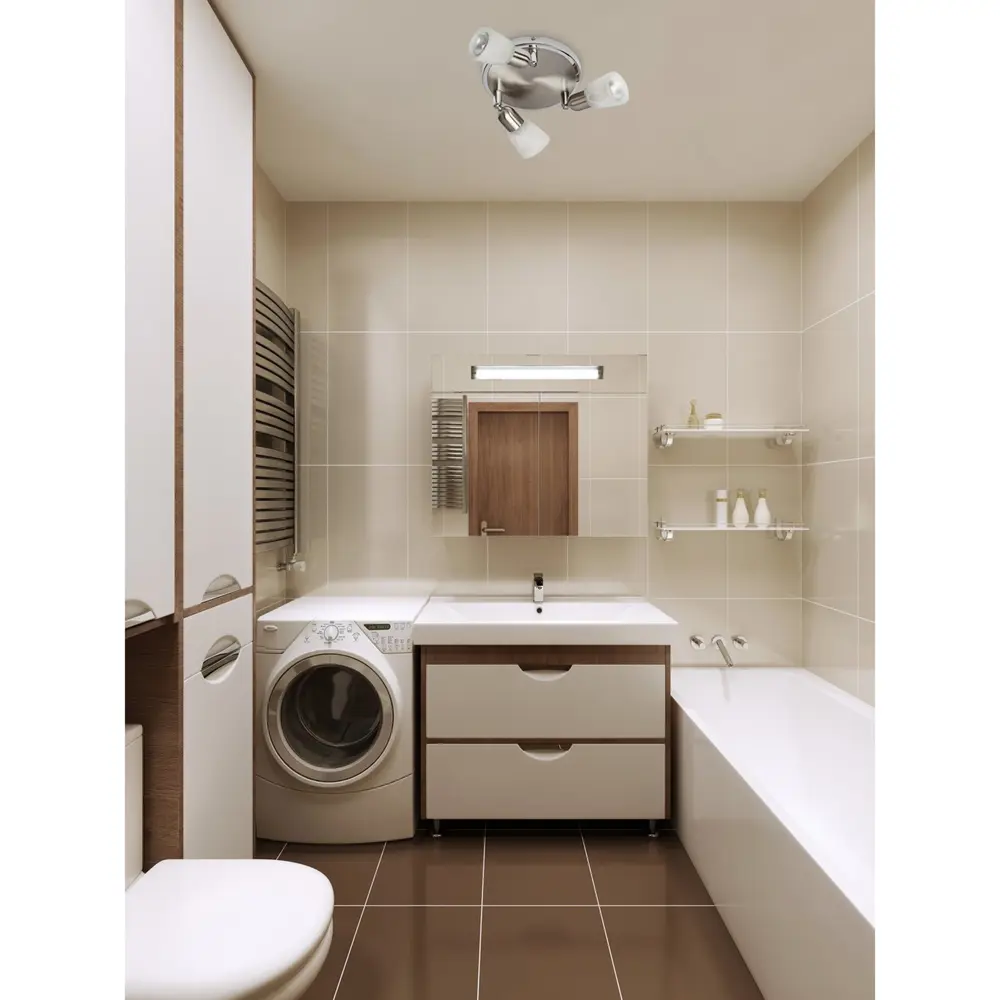 Спот Мона 3xE14х40 Вт, цвет хром/белый Santreyd STLM-2212035 - Вид №2