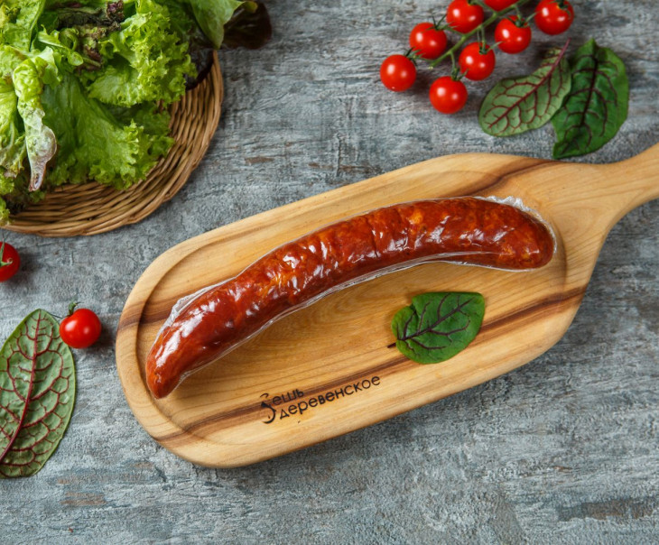 7326 Колбаса "Пармская" с вялеными томатами п/к кольцо Вкусляндия  - Вид №2