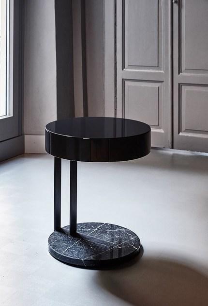 Meridiani Прикроватная тумбочка из лакированной древесины с ящиками Ralf sun-id-1442552 - Вид №2