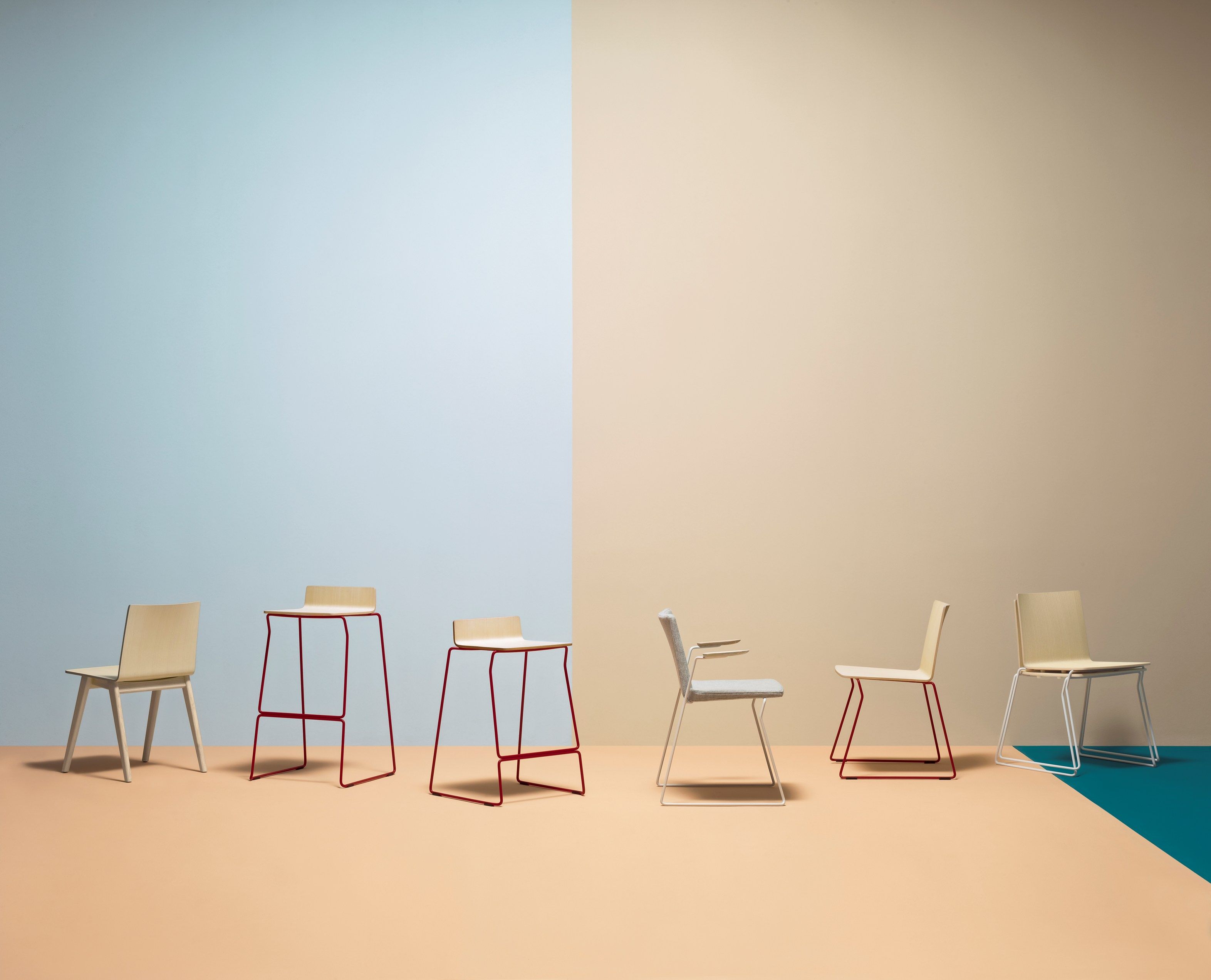 Барный табурет с подставкой для ног Pedrali Osaka Metal ARCH-00145635 - Вид №4