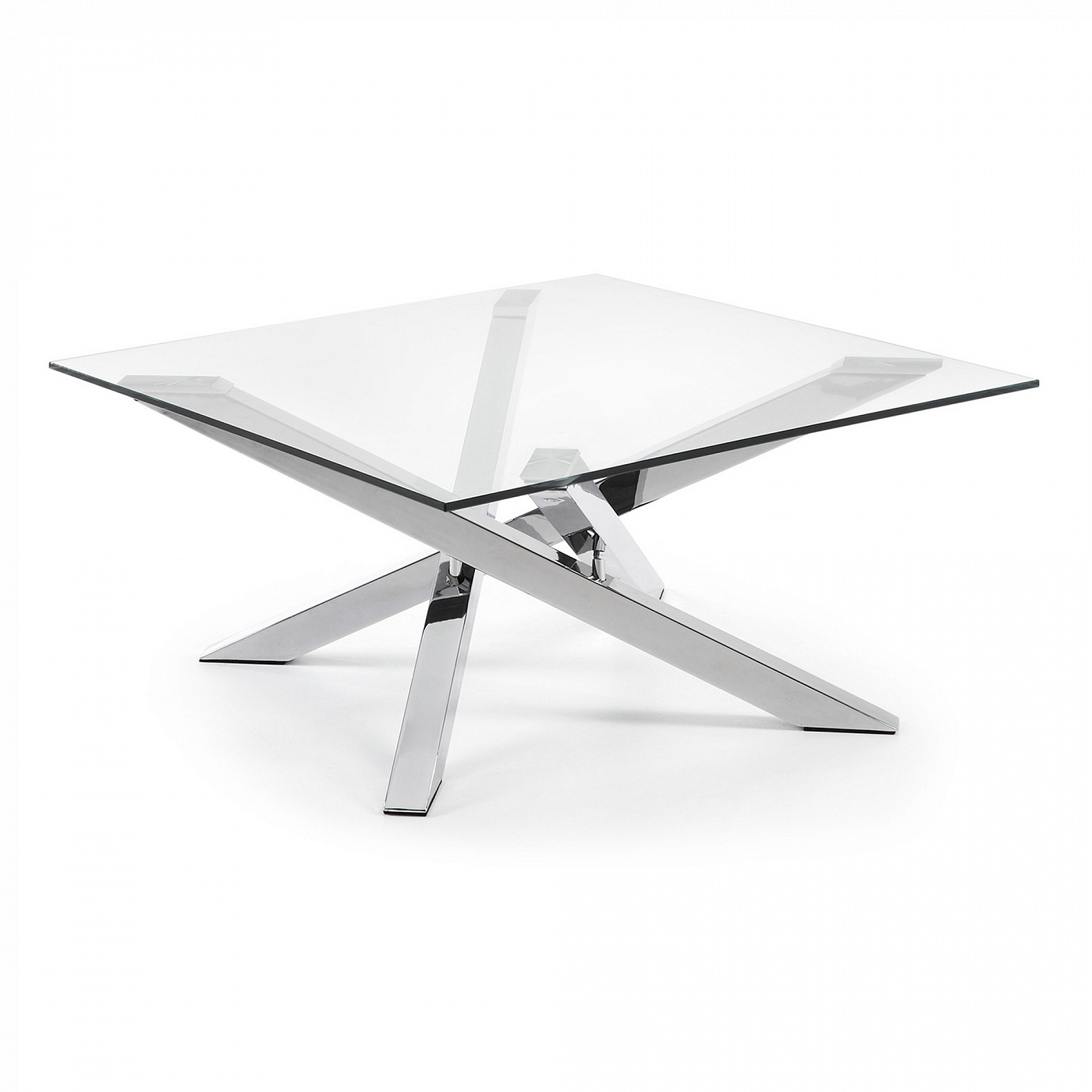 023583 Журнальный столик 90 x 90 см стеклянный La Forma Mikado - Вид №6