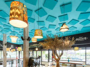 Акустическая потолочная плитка из пенопласта