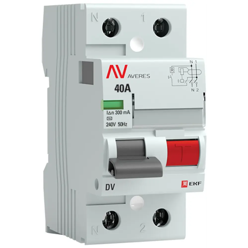 УЗО EKF Averes DV - защита от токов утечки и короткого замыкания 84579895 STLM-0052256