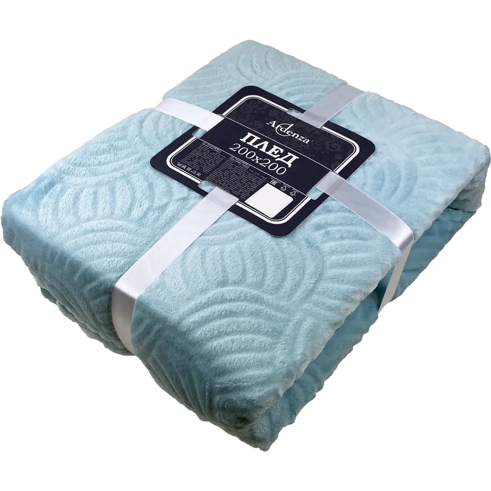 Плед "Anchela" 200x200 см фланель цвет голубой Santreyd нет STLM-2082045