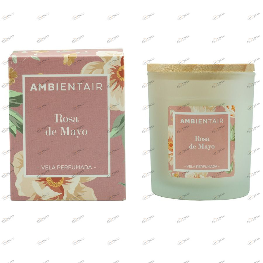 Свеча ароматическая «Майская роза» Floral 30 ч Ambientair VV001RMAAF