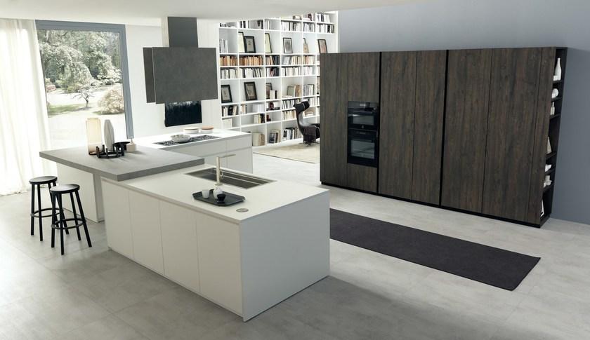 Floritelli Cucine Модульная кухня из ламината с островом Seta sun-id-1360965 - Вид №10