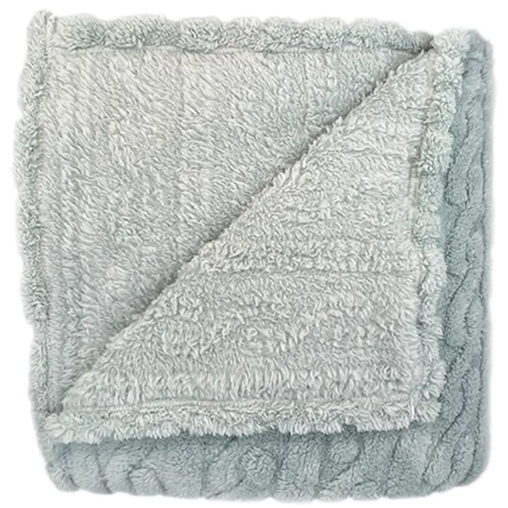 Плед Homely 200x220 см микрофибра цвет голубой Ardenza STLM-2025956