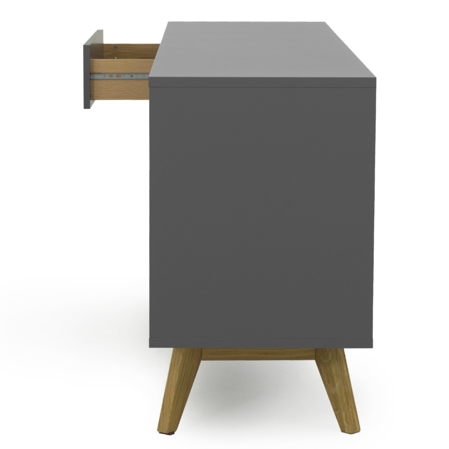 Сервант большой Tenzo Bess, 82х200х43 см, дуб, серый 2176014 - Вид №5