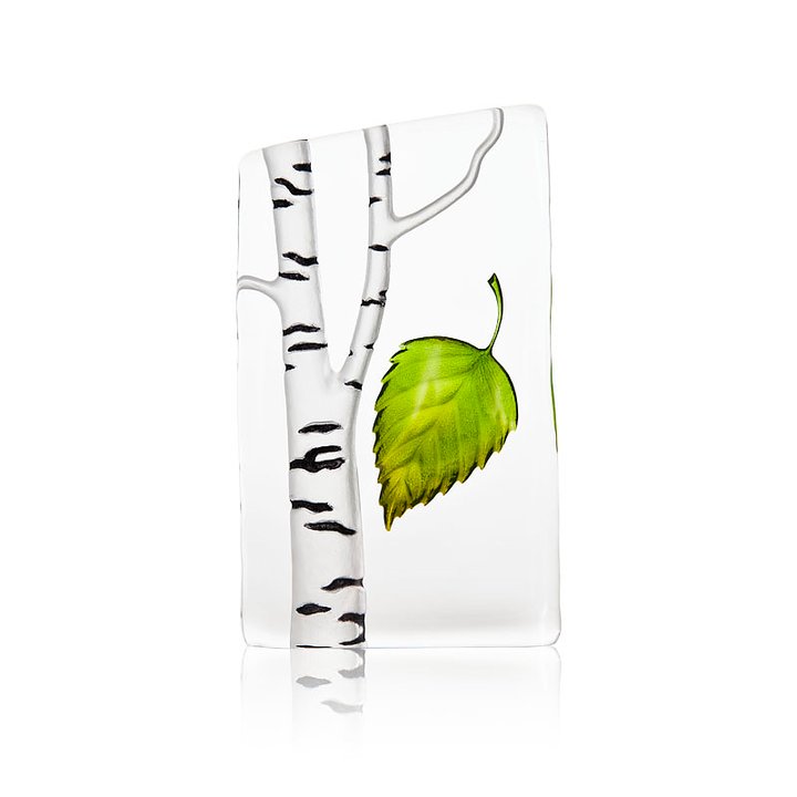 34226 Скульптура "Берёза" (малая), зелёная/чёрная, 80/135 мм. Maleras 