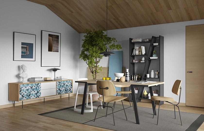 TemaHome Комод с раздвижными дверцами и ящиками Dann sun-id-1422229 - Вид №5