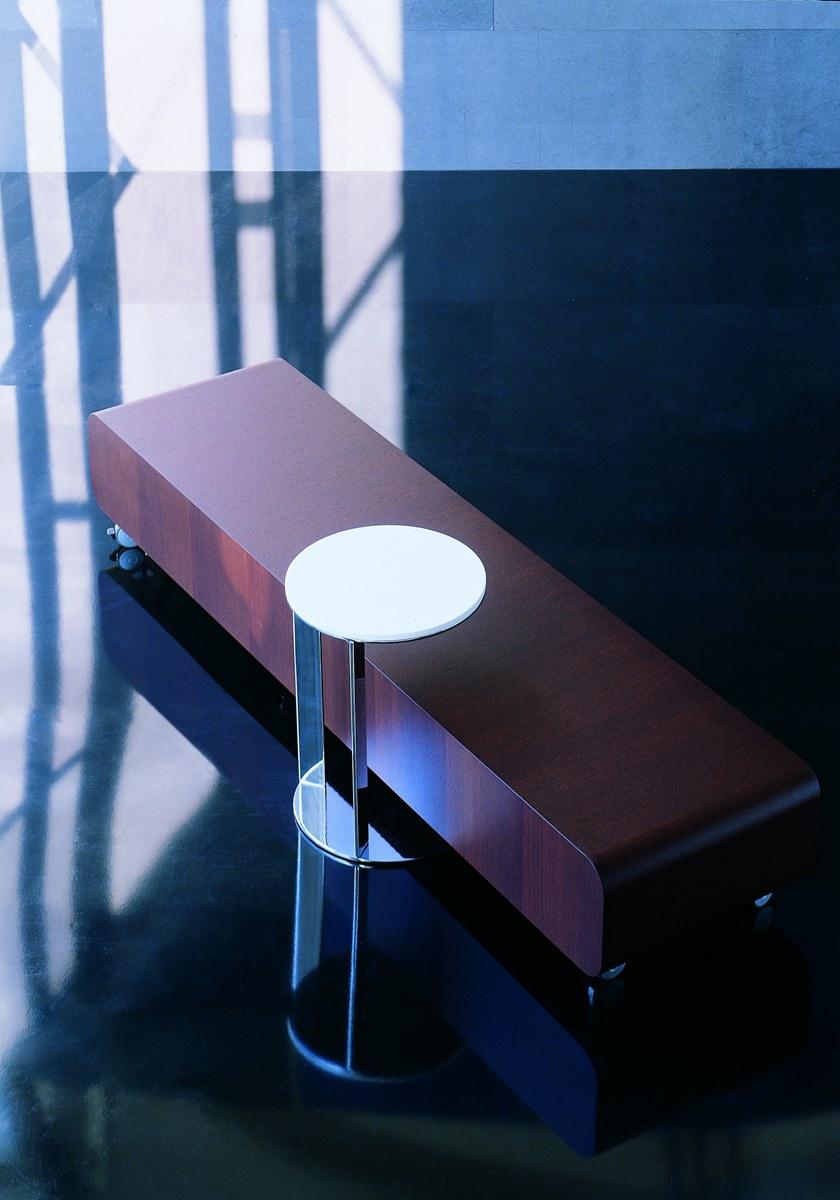 Vibieffe Круглый сервировочный стол из стали и дерева 9500 sun-id-1501880 - Вид №1