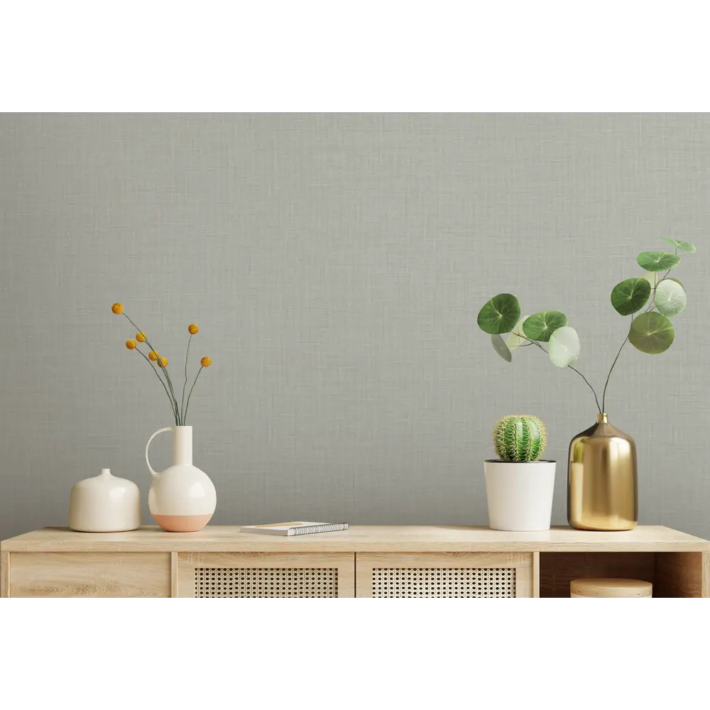 Обои флизелиновые KREAFORTA Ним зеленые 1.06 м 587643 STLM-2004051