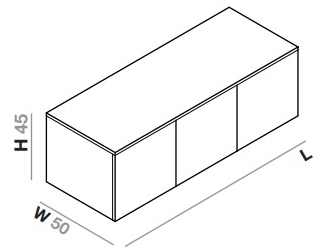 INBANI Модульная тумба под умывальник из дерева с дверцами Strato sun-id-1465324 - Вид №4