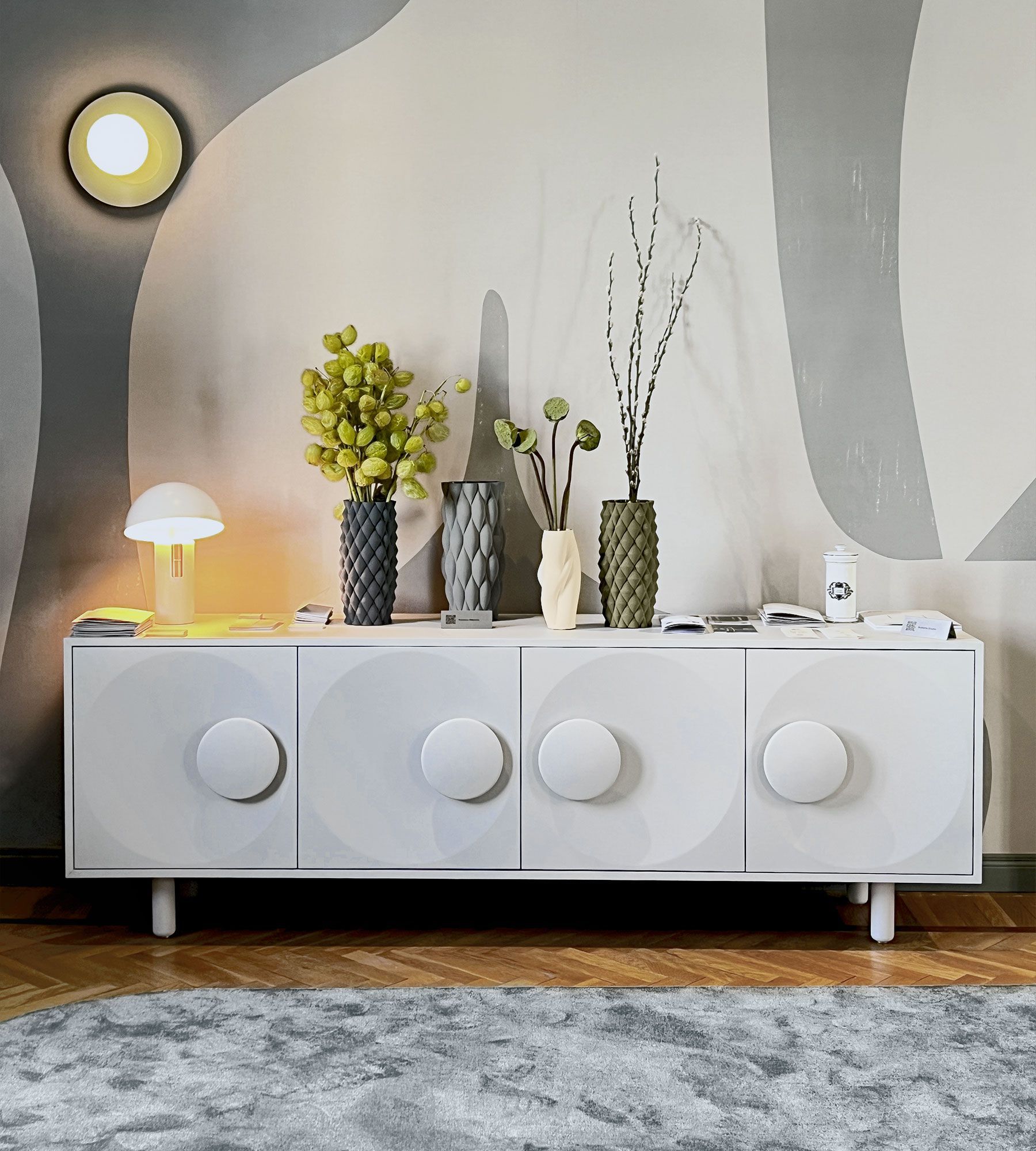 Шкаф из МДФ с распашными дверями Morica Design BARDOT 4 ANTE ARCH-00017156 - Вид №7