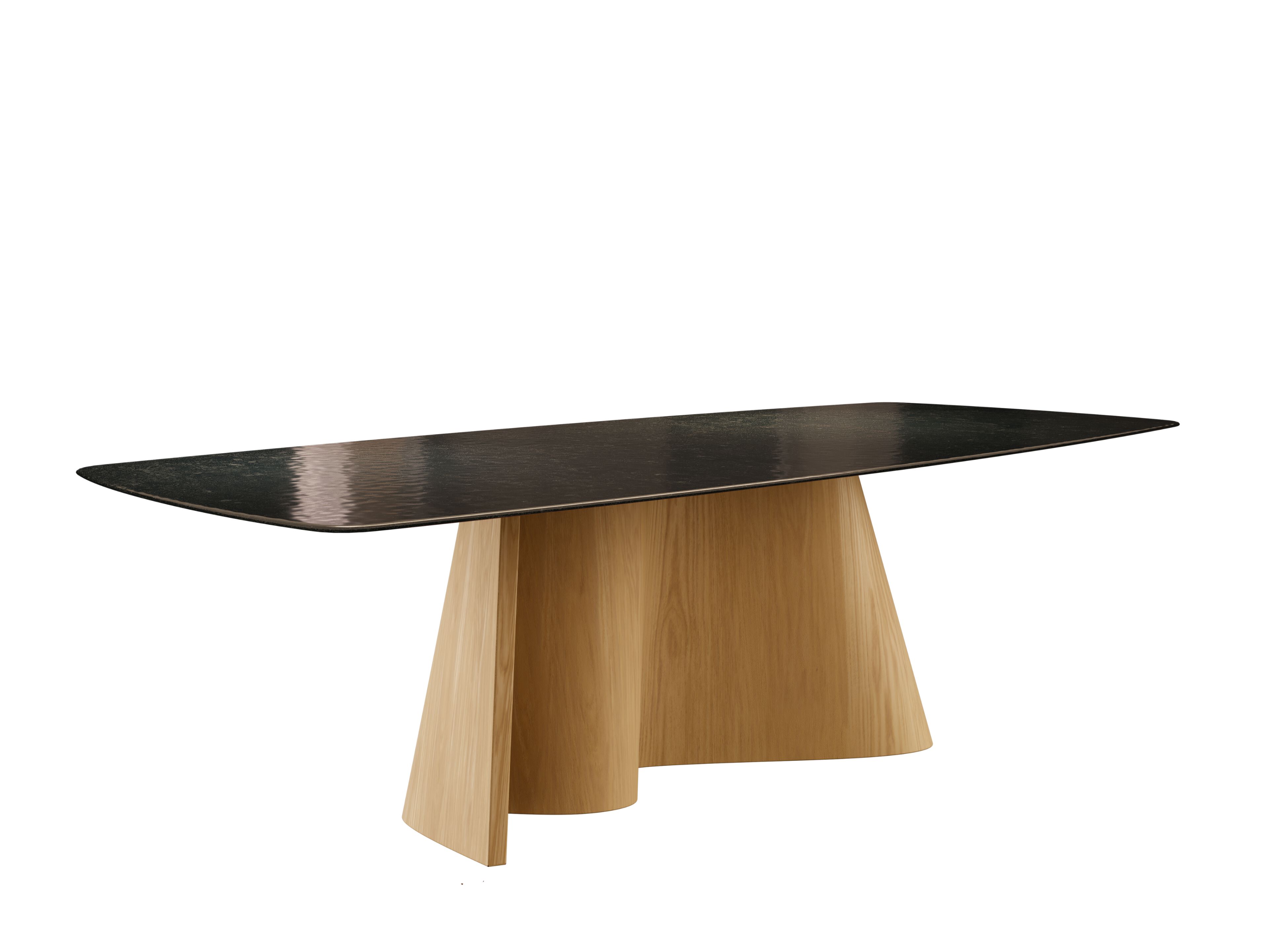 Прямоугольный обеденный стол из дерева и стекла NORD ARIN Cortina ARCH-00145558