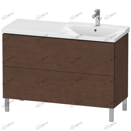 LC660301313 Тумбочка напольная L-Cube #LC6603 1220 x 481 мм Американский орех, натуральный шпон Duravit