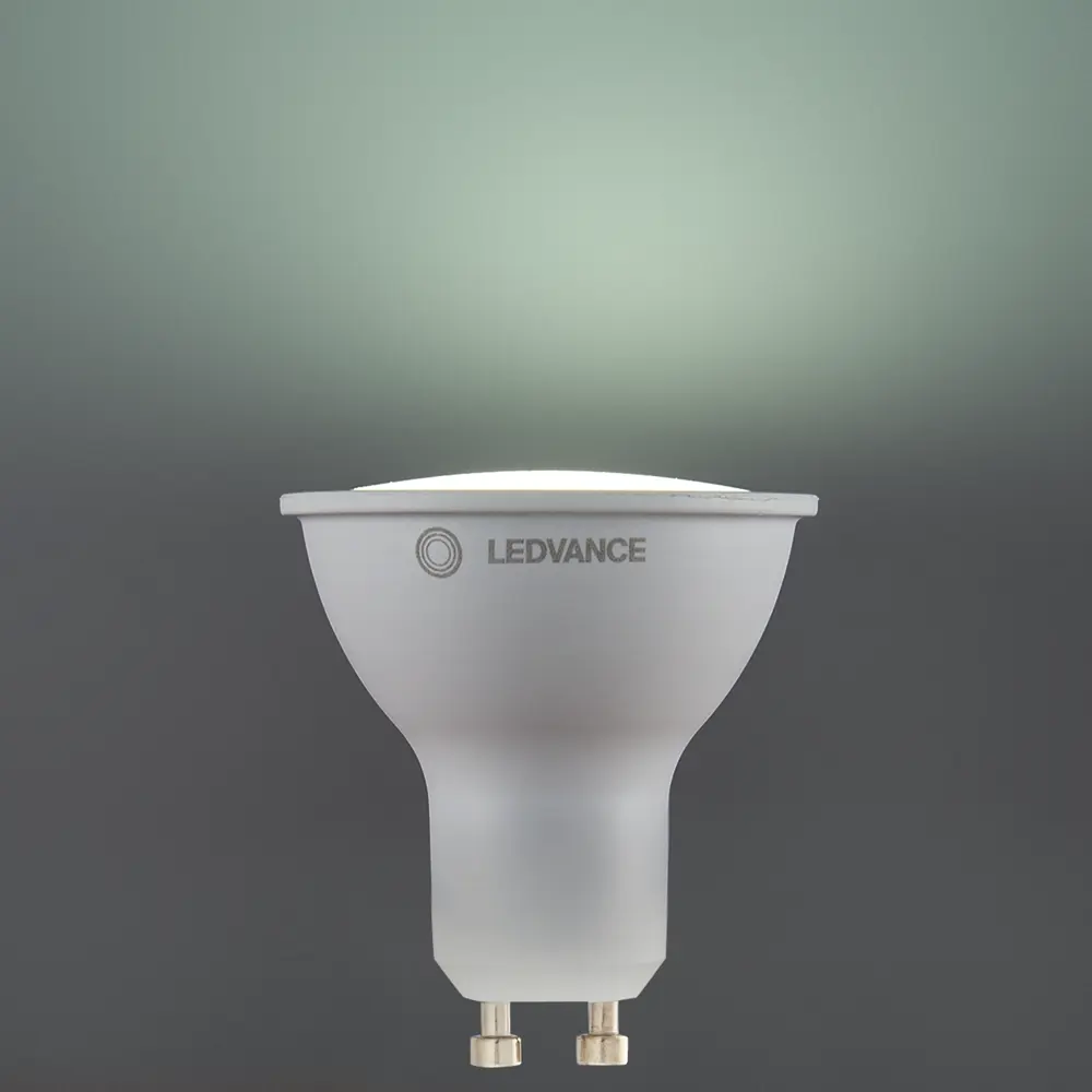 Лампа умная светодиодная Wi-Fi Ledvance Smart Plus GU10 220-240 В 5 Вт спот прозрачная 350 лм, изменение цвета RGB STLM-2180850 - Вид №3