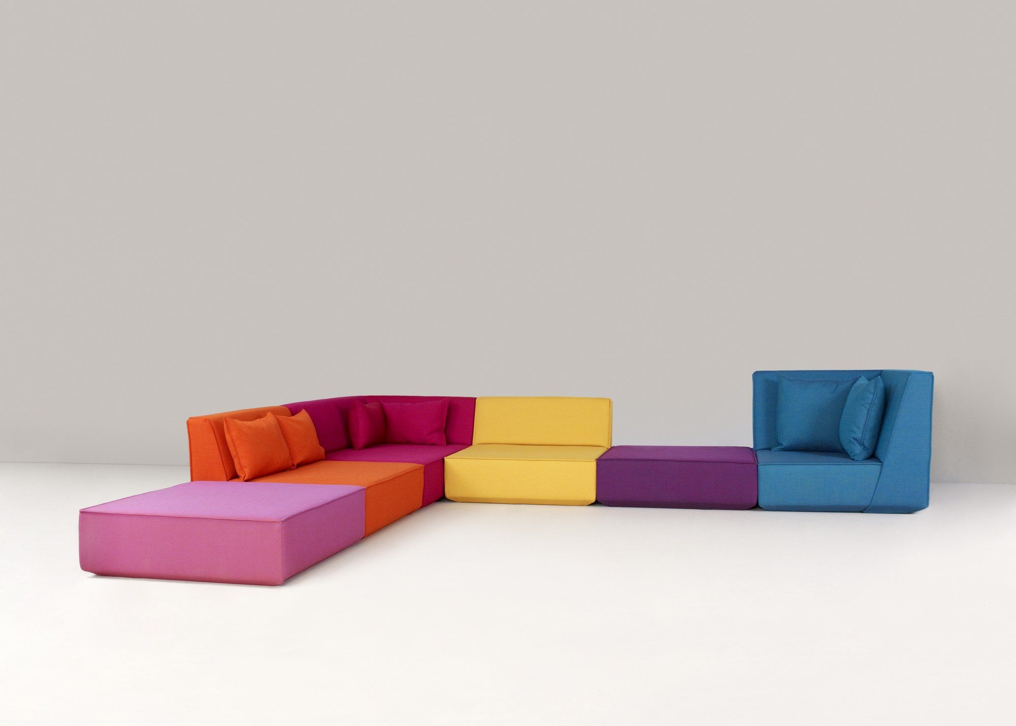 Модульный квадратный пуф из ткани Cubit by Mymito ARCH-00073733 - Вид №10