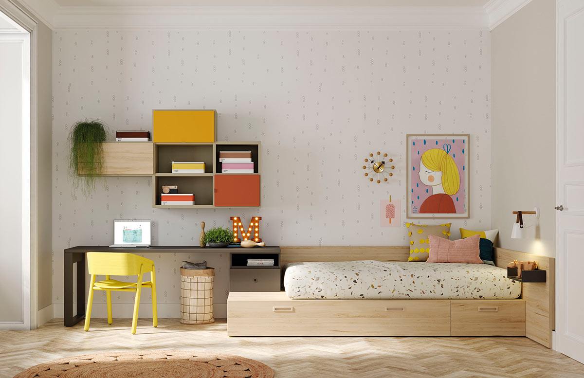 103570 Детская спальня с кроватью La Grama Kubox Santreyd