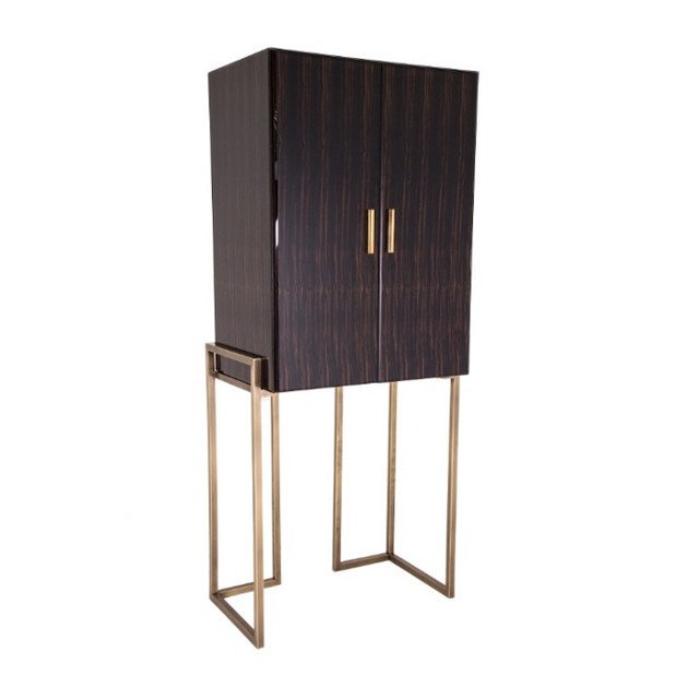 Барный шкаф с 2 дверцами темно-коричневый Harlem PUSHA PUSHA 062930 Коричневый  - Вид №1