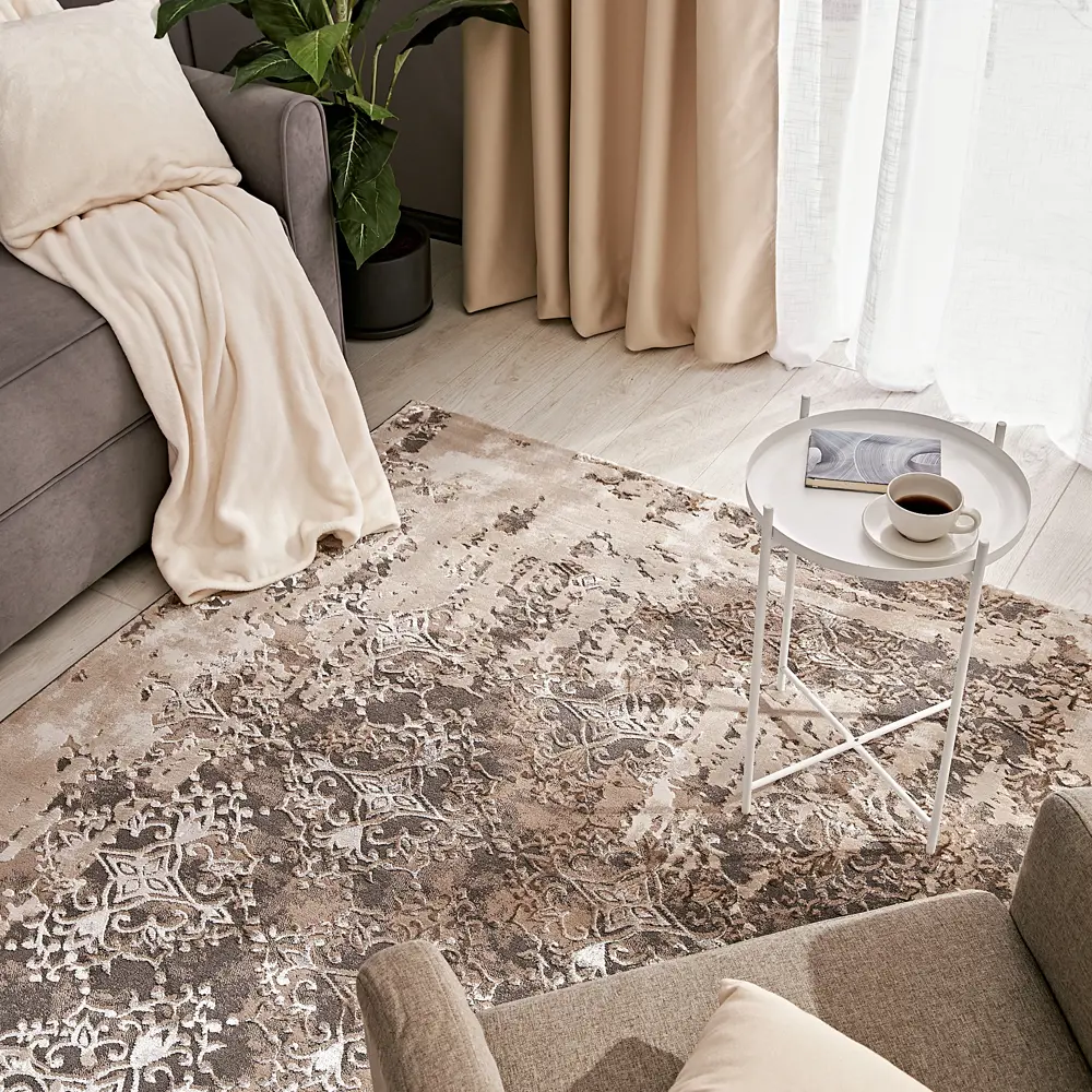 Ковер полиэстер Granada Merinos O0793 160x230 см цвет коричневый 85883125 STLM-2029271 Santreyd 