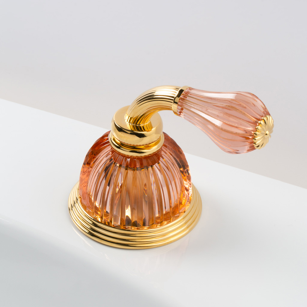 C59-3S1D C59-3S1D Излив на край ванны РУЧКА КУПОЛЬНАЯ CA Cristal & Bronze DÔME À MANETTES CANNELÉ  - Вид №2