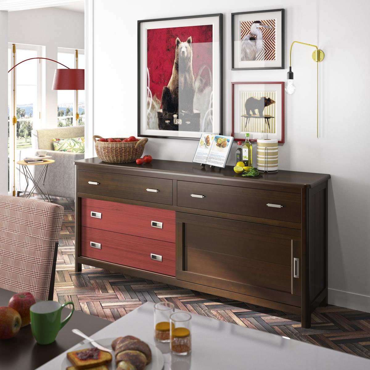 090649 Сервант 190 см Grupo Seys Cerdena Santreyd 