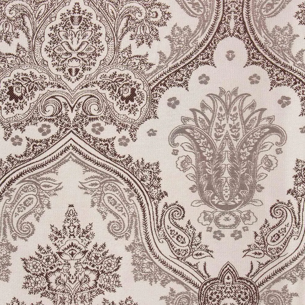 Штора на ленте «Вензель» 160х260 см жаккард цвет кофе WITERRA STLM-2034422 - Вид №1