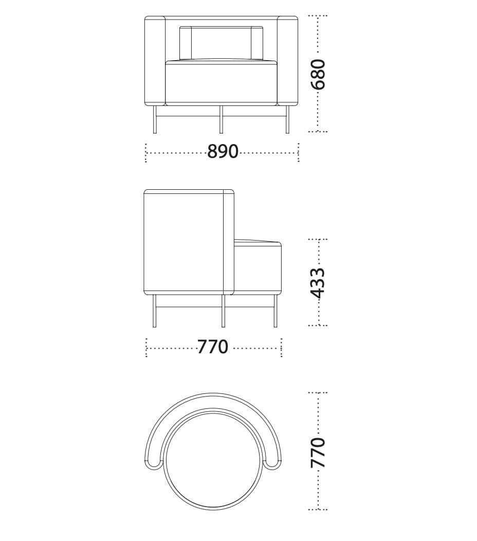 Кожаное кресло Ronda Design Ghanta ARCH-00129617 - Вид №2