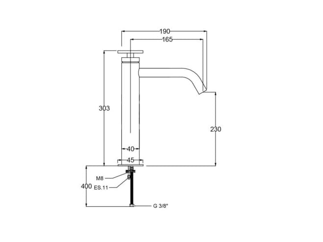 Однорычажный смеситель для раковины QD Magistro Lab Flora ARCH-00057051 - Вид №2