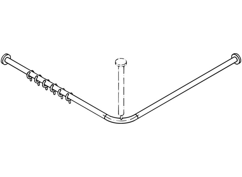 801.34B100 Карниз HEWI Edition matt | Polyamid  - Вид №6