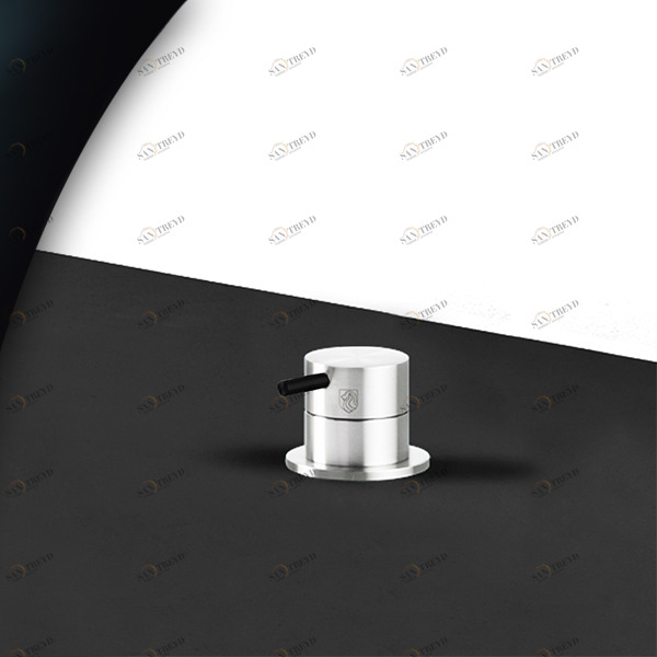 Смеситель для раковины сталь глянцевая с черной ручкой Toki Radomonte TKI12LCIL22