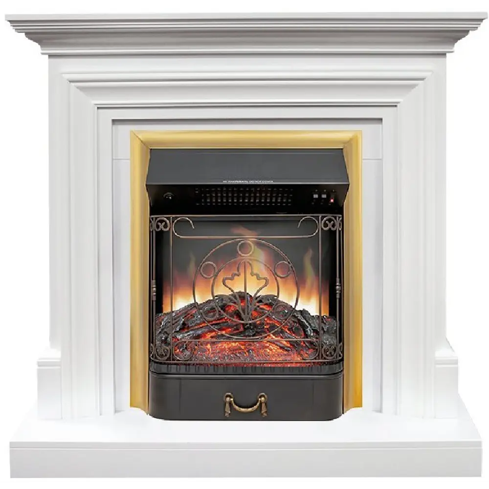 Каминокомплект Royal Flame Bradford STD Majestic FX Brass 1.5 кВт цвет белый STLM-2064341
