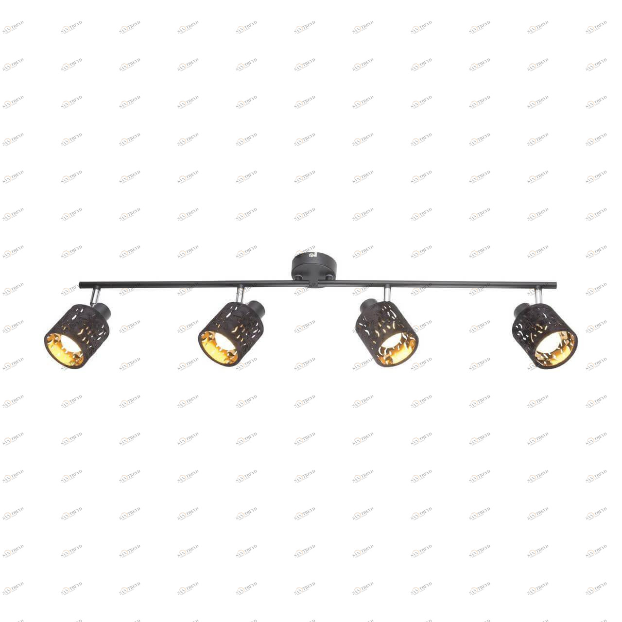 Спот потолочный черный Globo Troy 54121-4 GLOBO TROY 00-3891363 Черный Ceramica Globo 