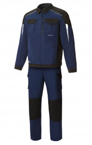 70044 Костюм  NEW темно-синий с черным STATUS  Летняя спецодежда  размер 52-54/170-176