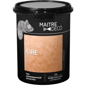 Воск для венецианской штукатурки Maitre Deco «Cire» 1 л