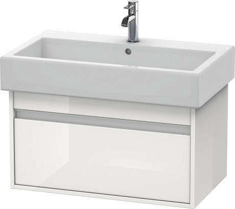 KT668701414 Тумбочка подвесная Ketho #KT6687 750 x 440 мм Терра, декор Duravit - Вид №2