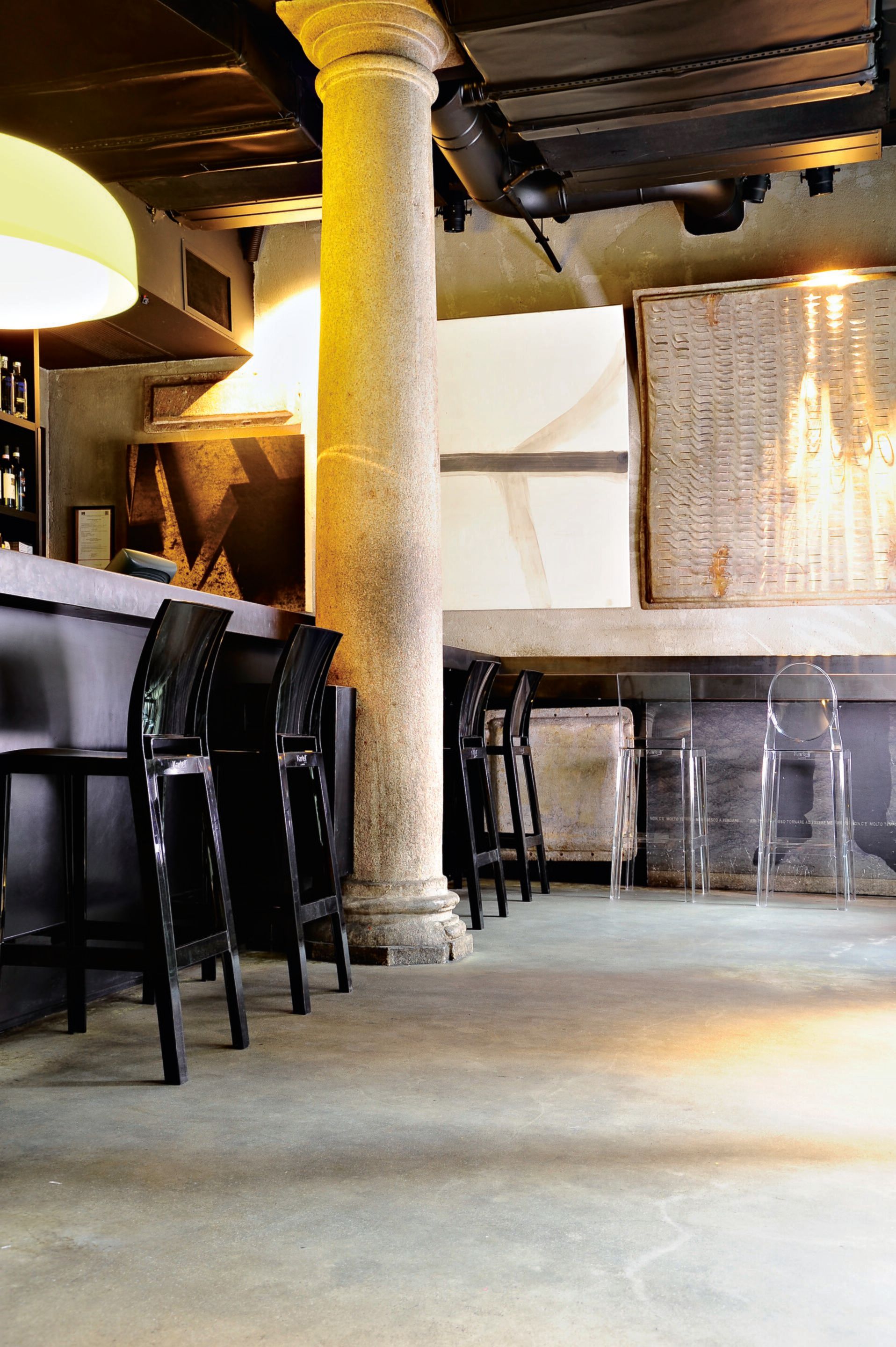 Высокий стул из поликарбоната со спинкой Kartell Ghost ARCH-00046070 - Вид №4