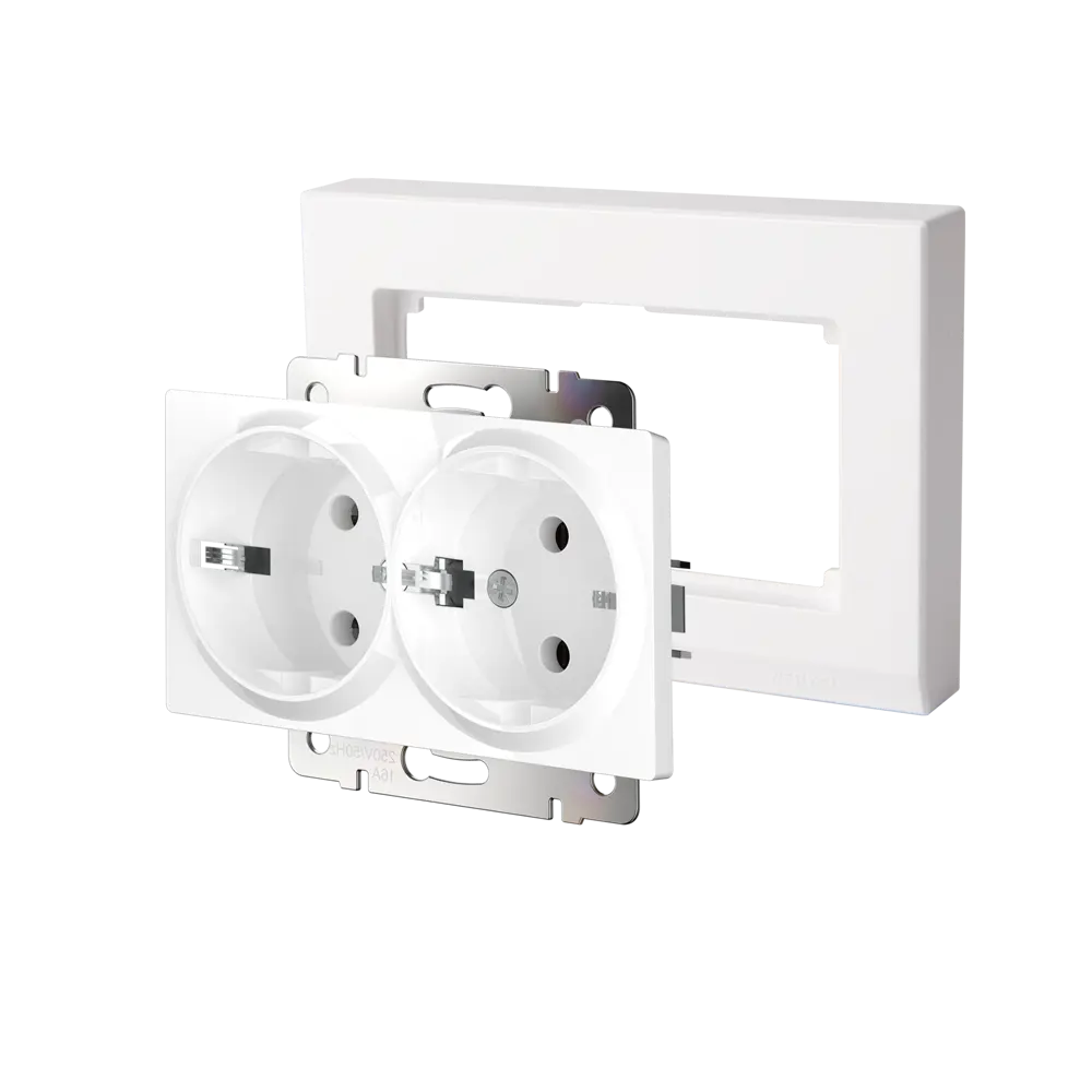 Рамка Werkel Stark для двойных розеток — элегантное решение для современного интерьера 82647576 STLM-0032826 - Вид №3