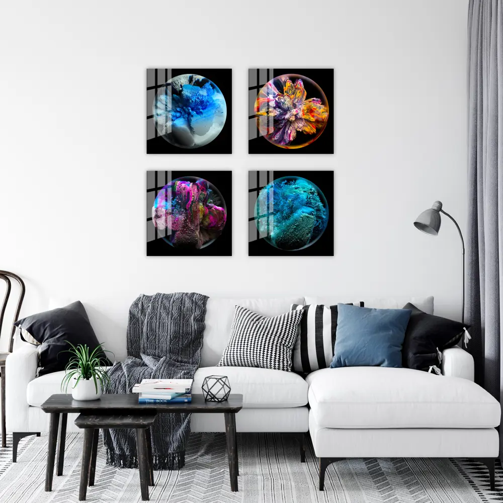 Картина на стекле «Космо» 40x40 см цвет оранжевый 82977319 STLM-2010551 ARTABOSKO  - Вид №5