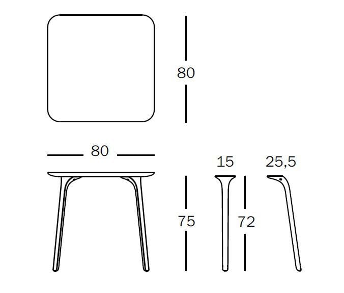 Квадратный садовый стол Magis ARCH-00114597 - Вид №7