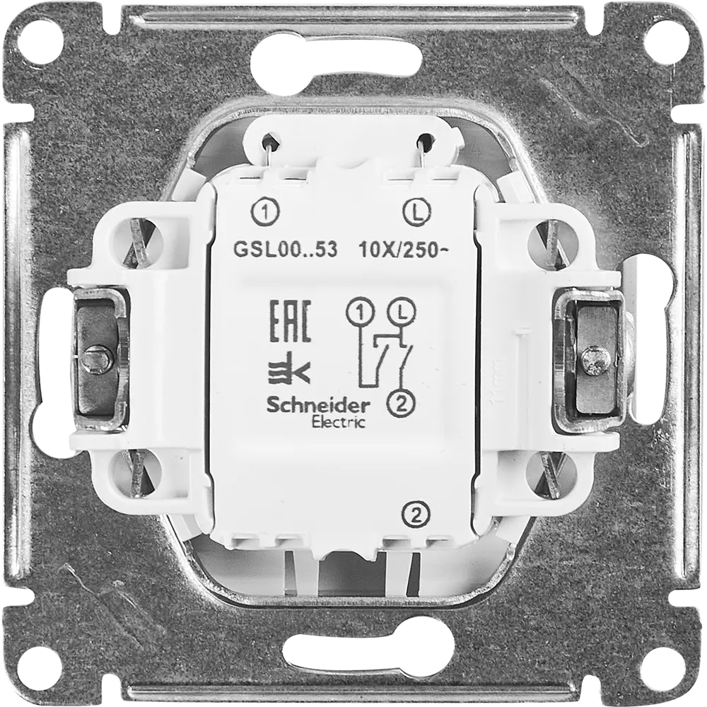 Schneider Electric Glossa — выключатель двухклавишный для трёх световых зон 86710478 STLM-0070848 - Вид №2