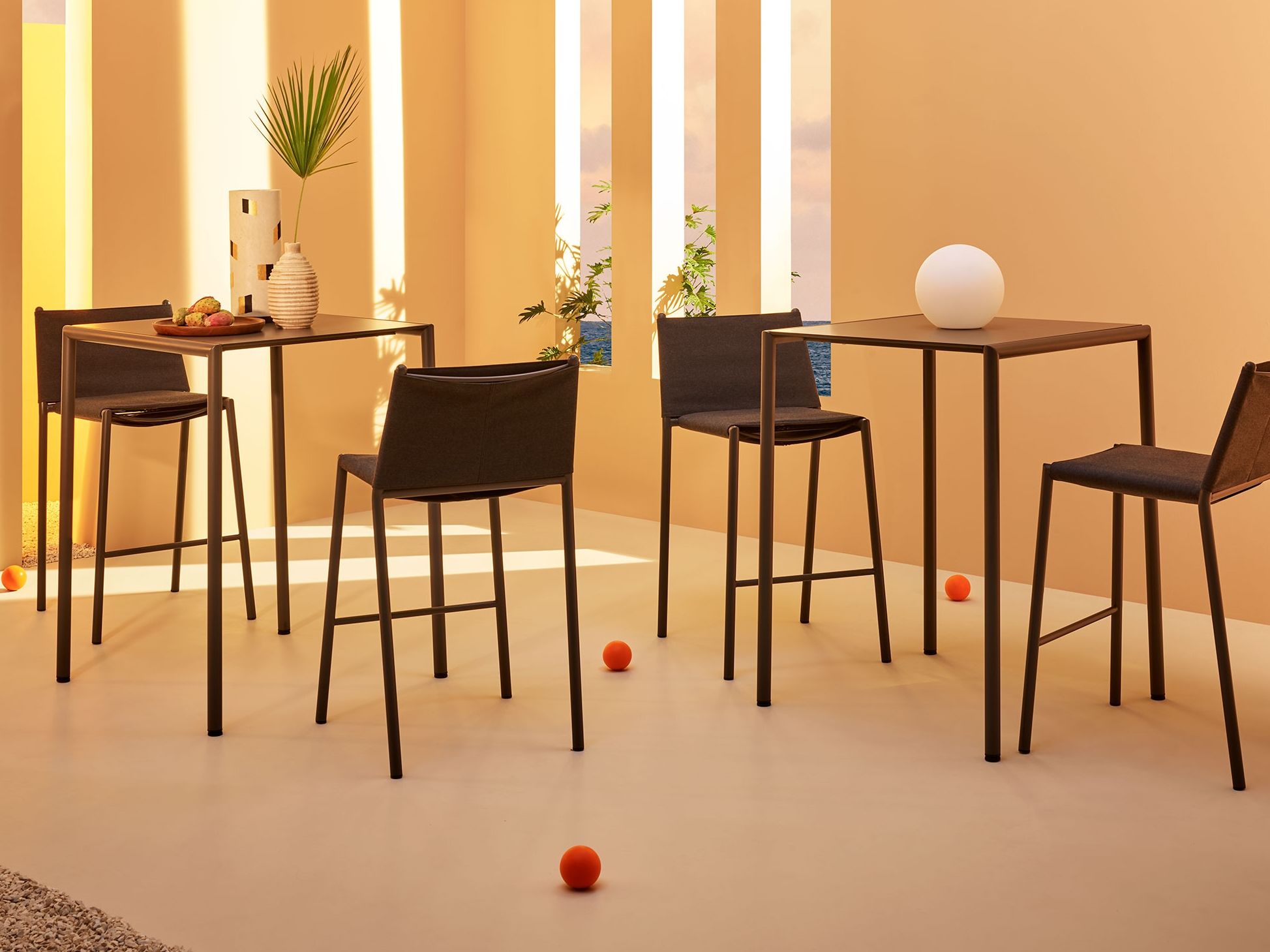 Высокий тканевый садовый стул Terraforma Eleven ARCH-00051427 - Вид №1