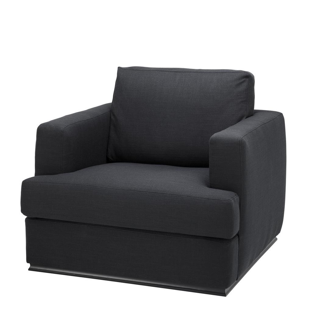 Стул Hallandale от Eichholtz Чёрный EICHHOLTZ ДИЗАЙНЕРСКИЕ, EICHHOLTZ 062290 Черный  - Вид №1